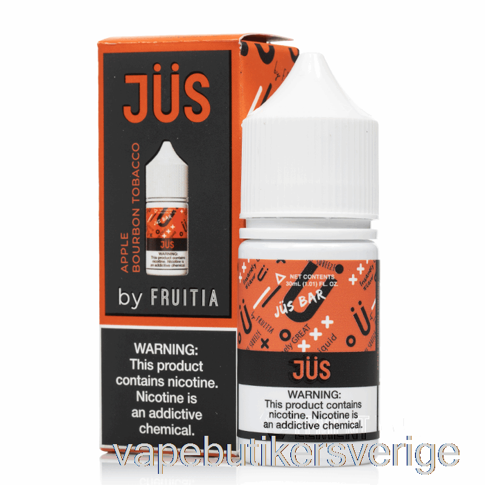 Vape Sverige Apple Bourbon Tobak - Jus Salter - 30ml 50mg